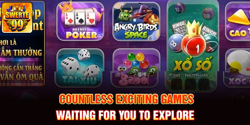 Countless exciting games waiting for you to explore