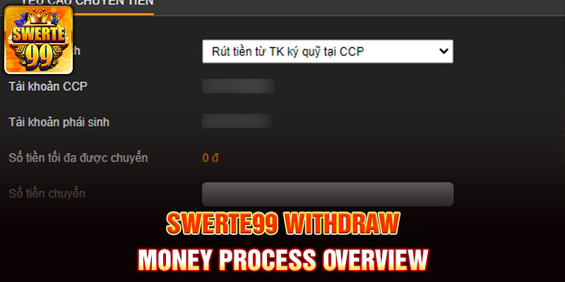 Swerte99 Withdraw Money Process Overview